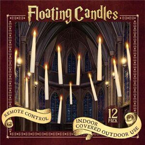 Halloween Decorations - Floating LED Candles with Remote
